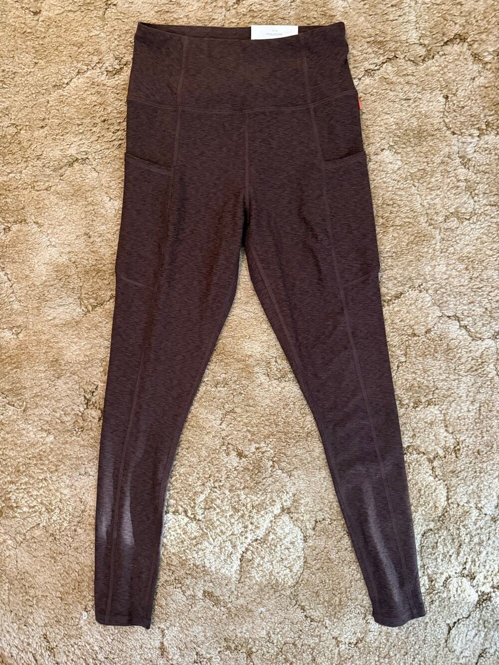 NWT Maurices Luxe Pocket Leggings XS Brown Super High Rise